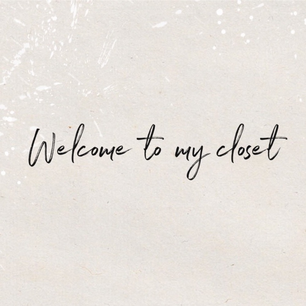 Welcome to my closet✨